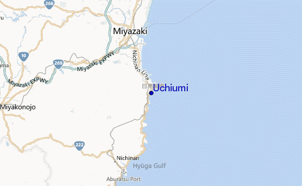 Uchiumi Location Map