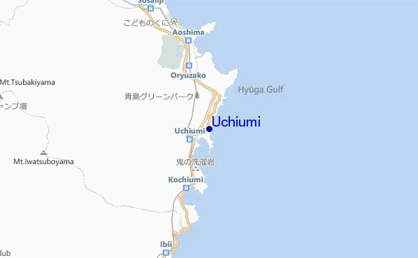 mappa di localizzazione di Uchiumi
