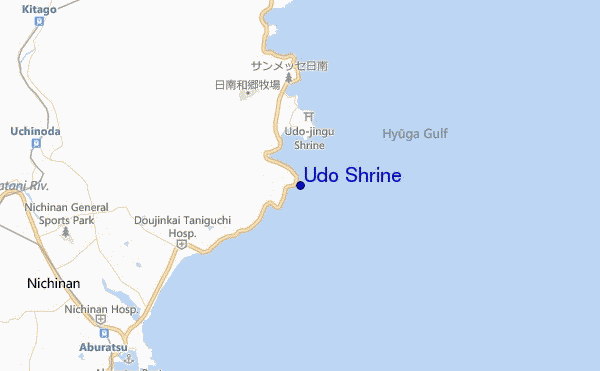 mappa di localizzazione di Udo Shrine