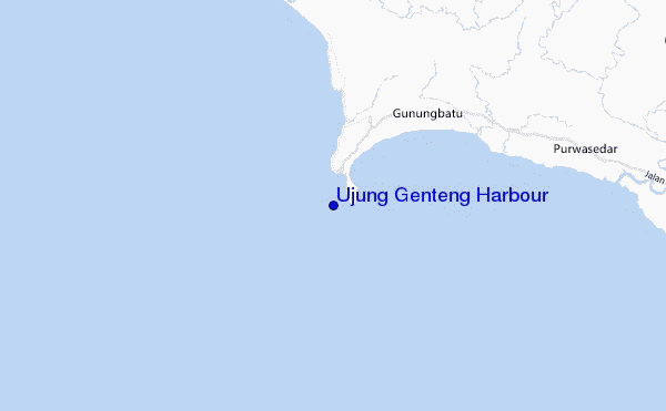mappa di localizzazione di Ujung Genteng Harbour