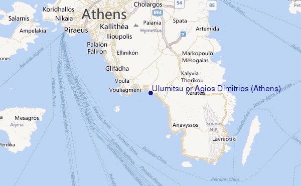 Ulumitsu or Agios Dimitrios (Athens) Location Map
