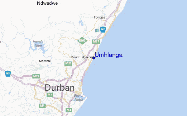 Umhlanga Location Map