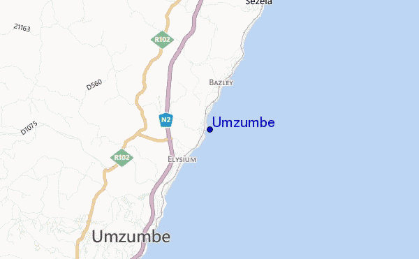 mappa di localizzazione di Umzumbe
