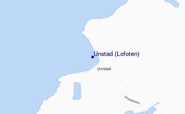 mappa di localizzazione di Unstad (Lofoten)