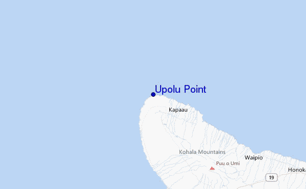 Upolu Point Location Map