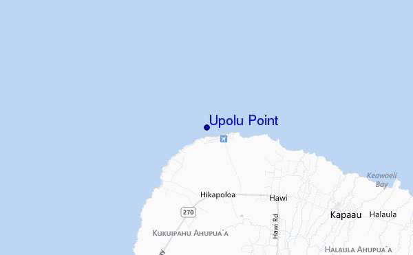 mappa di localizzazione di Upolu Point