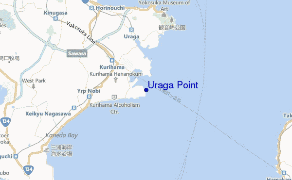mappa di localizzazione di Uraga Point