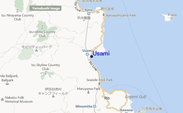 mappa di localizzazione di Usami