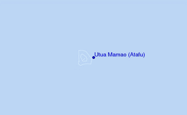 Utua Mamao (Atafu) Location Map