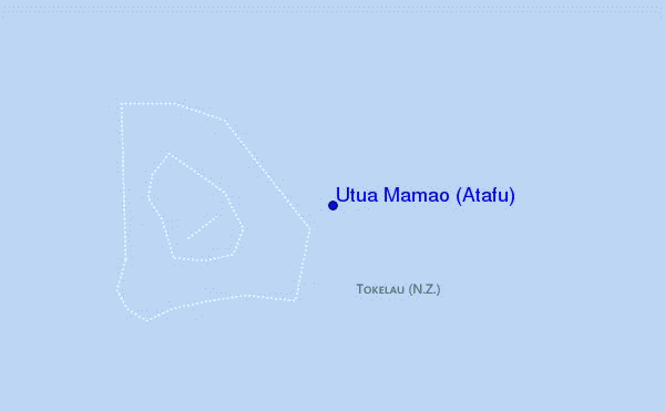 mappa di localizzazione di Utua Mamao (Atafu)