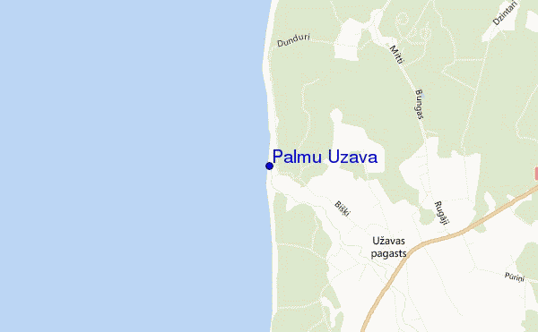 mappa di localizzazione di Palmu Užava