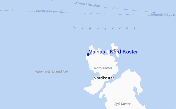 mappa di localizzazione di Valnäs - Nord Koster