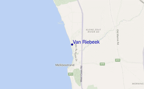 mappa di localizzazione di Van Riebeek