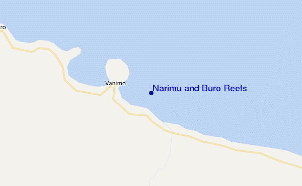 mappa di localizzazione di Narimu and Buro Reefs