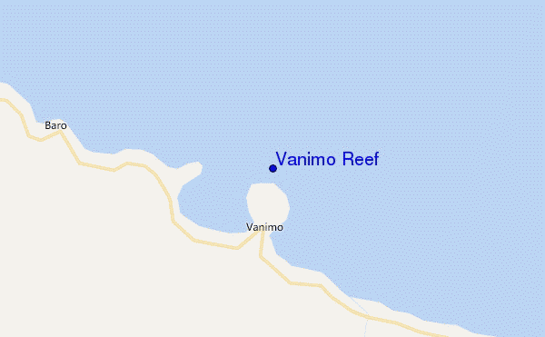 mappa di localizzazione di Vanimo Reef
