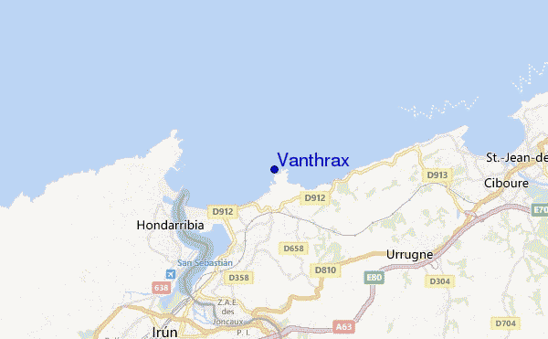 mappa di localizzazione di Vanthrax