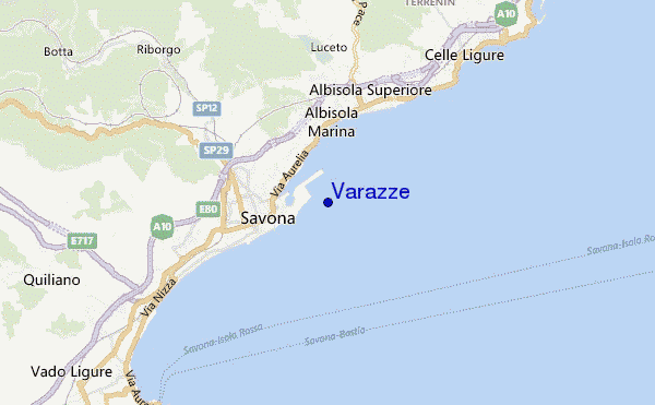mappa di localizzazione di Varazze