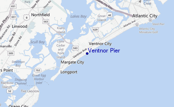 mappa di localizzazione di Ventnor Pier