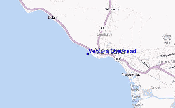 mappa di localizzazione di Ventura Overhead