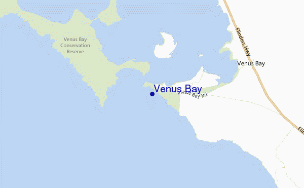 mappa di localizzazione di Venus Bay