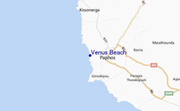mappa di localizzazione di Venus Beach