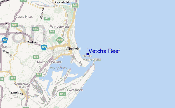 mappa di localizzazione di Vetchs Reef