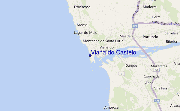 mappa di localizzazione di Viana do Castelo