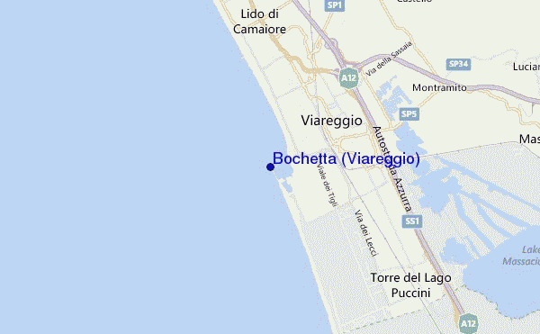 mappa di localizzazione di Bochetta (Viareggio)