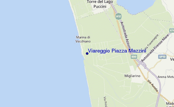 mappa di localizzazione di Viareggio Piazza Mazzini