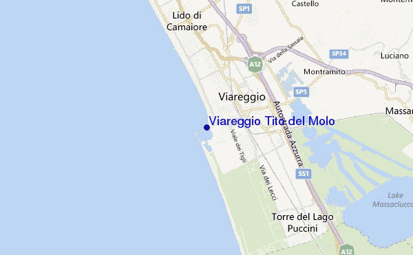 mappa di localizzazione di Viareggio Tito del Molo