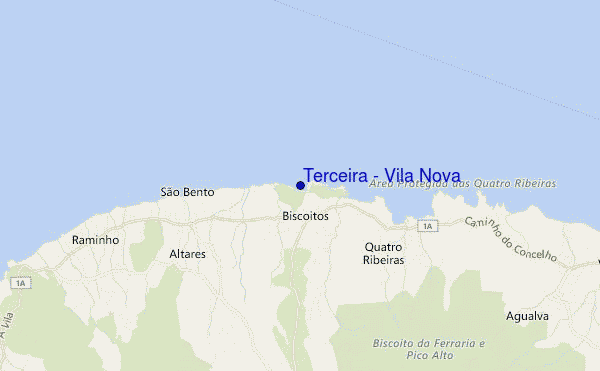 mappa di localizzazione di Terceira - Vila Nova