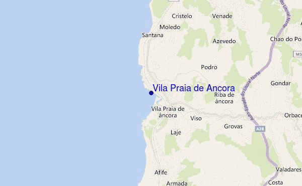 mappa di localizzazione di Vila Praia de Ancora
