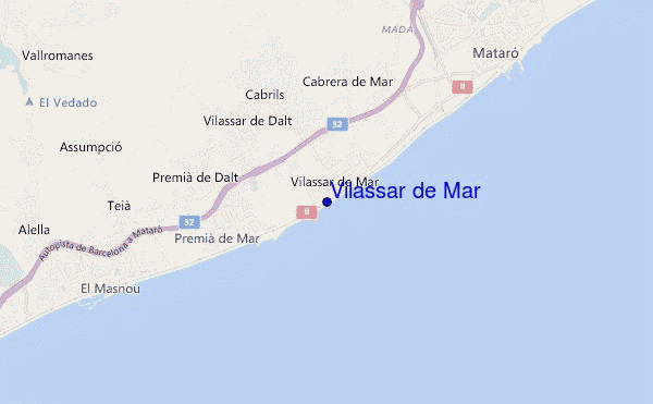 mappa di localizzazione di Vilassar de Mar