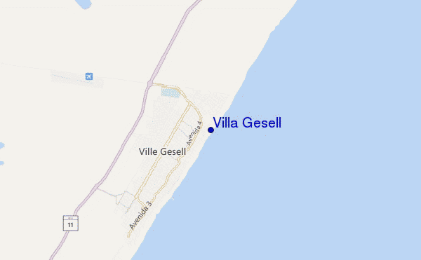 mappa di localizzazione di Villa Gesell