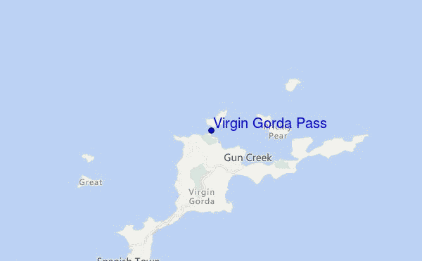 mappa di localizzazione di Virgin Gorda Pass