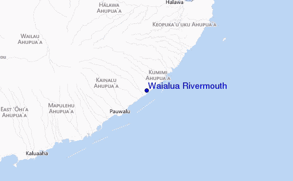 mappa di localizzazione di Waialua Rivermouth