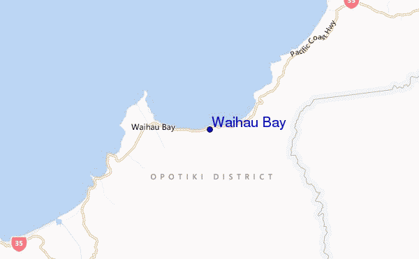 mappa di localizzazione di Waihau Bay