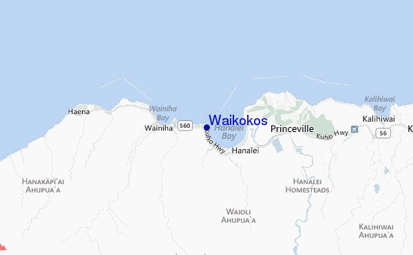 mappa di localizzazione di Waikokos