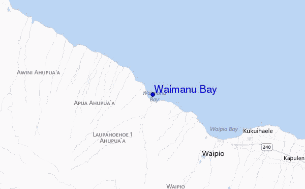 mappa di localizzazione di Waimanu Bay
