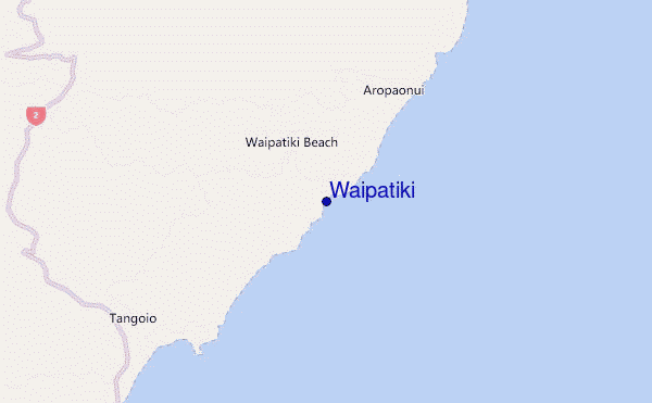 mappa di localizzazione di Waipatiki