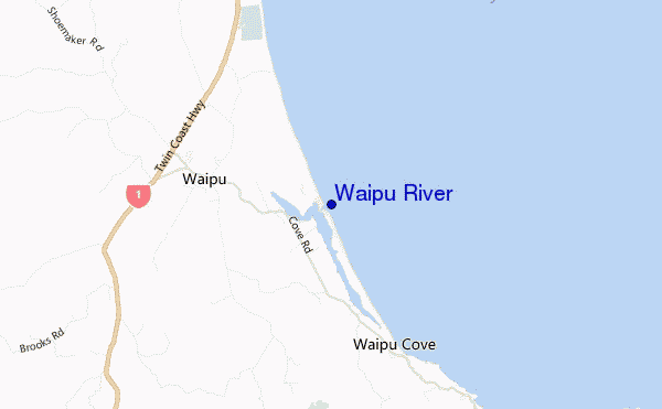 mappa di localizzazione di Waipu River