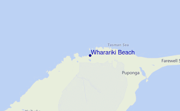 mappa di localizzazione di Wharariki Beach