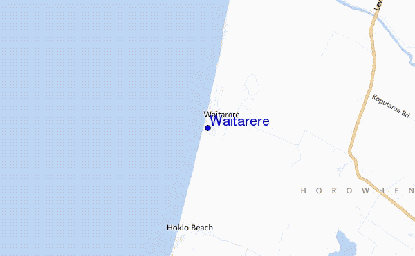 mappa di localizzazione di Waitarere