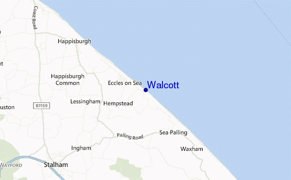 mappa di localizzazione di Walcott