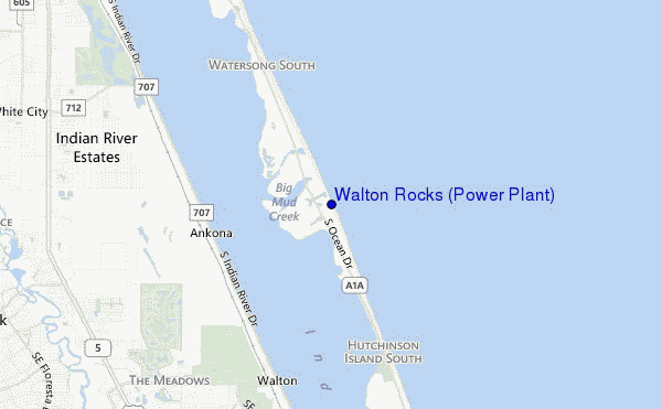 mappa di localizzazione di Walton Rocks (Power Plant)