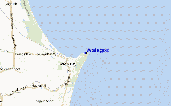 mappa di localizzazione di Wategos