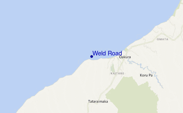 mappa di localizzazione di Weld Road