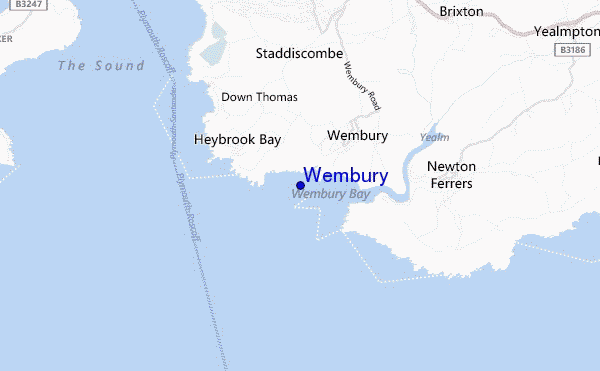 mappa di localizzazione di Wembury