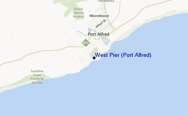 mappa di localizzazione di West Pier (Port Alfred)