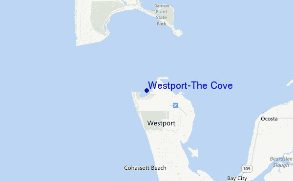 mappa di localizzazione di Westport-The Cove